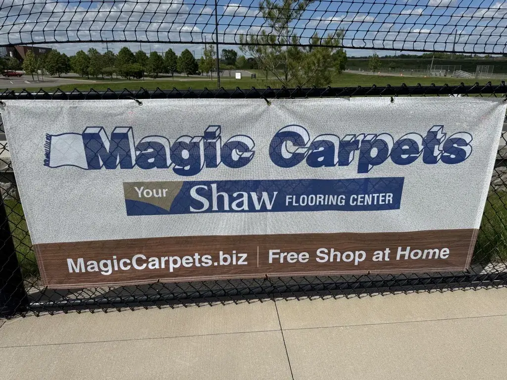 Outdoor-Banner-Displayed-At-Local-Atheletic-Field Outdoor Banner Displayed At Local Atheletic Field | Magic Carpets